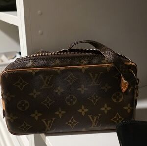 Louis Vuitton Monogram Toiletry Bag in Brown